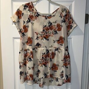 Floral Print Women's Top